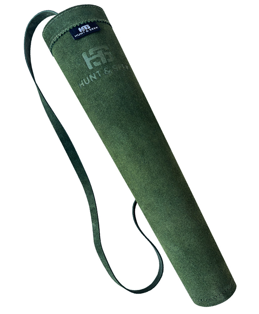 17-inches Cow Suede Leather Back/Shoulder Arrow Quiver