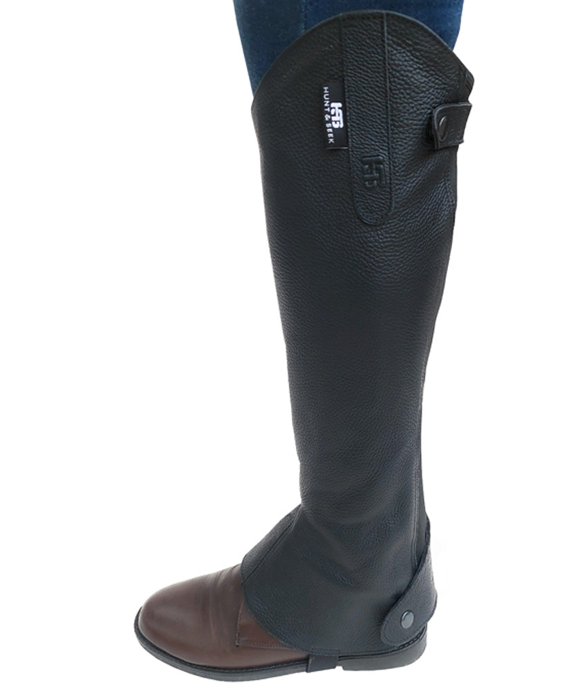 Soft Real Cow Leather Half Chaps Pair for Horse Riding