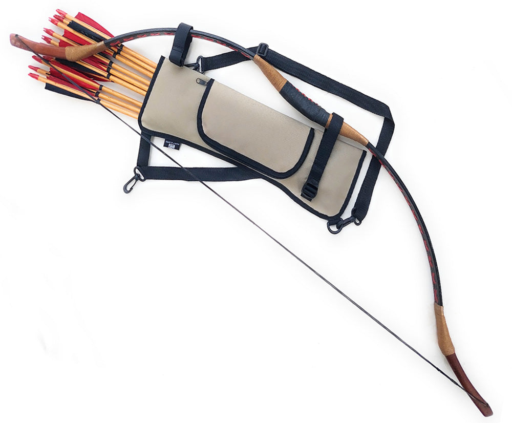 Oxford Fabric Shoulder or Side/Hip Arrow Quiver with Accessory Pocket