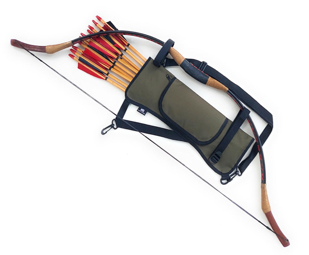 Oxford Fabric Shoulder or Side/Hip Arrow Quiver with Accessory Pocket