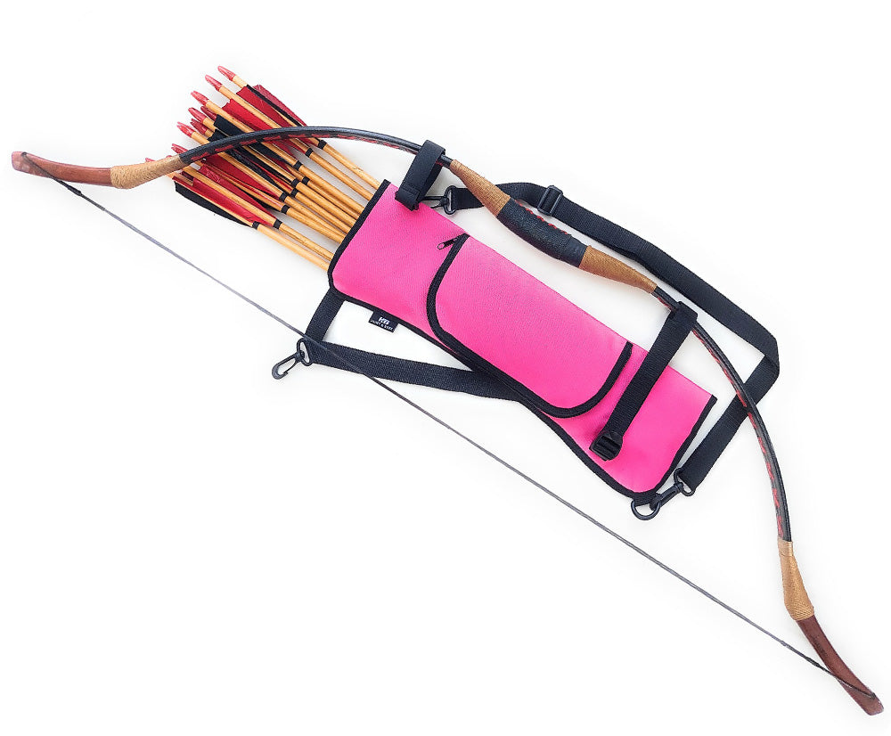 Oxford Fabric Shoulder or Side/Hip Arrow Quiver with Accessory Pocket