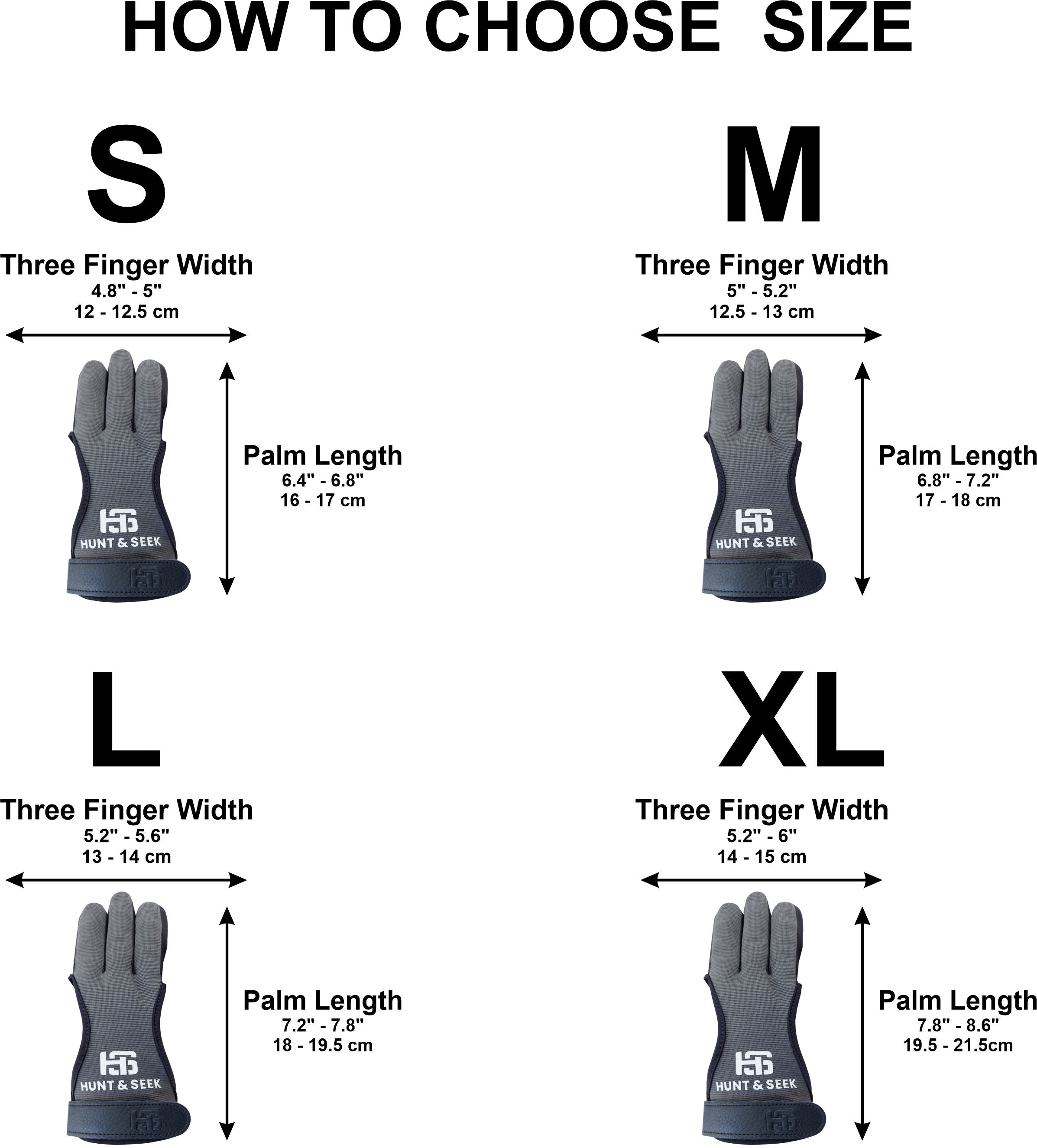 Three-Finger Four-Way Fabric Archery Shooting Glove