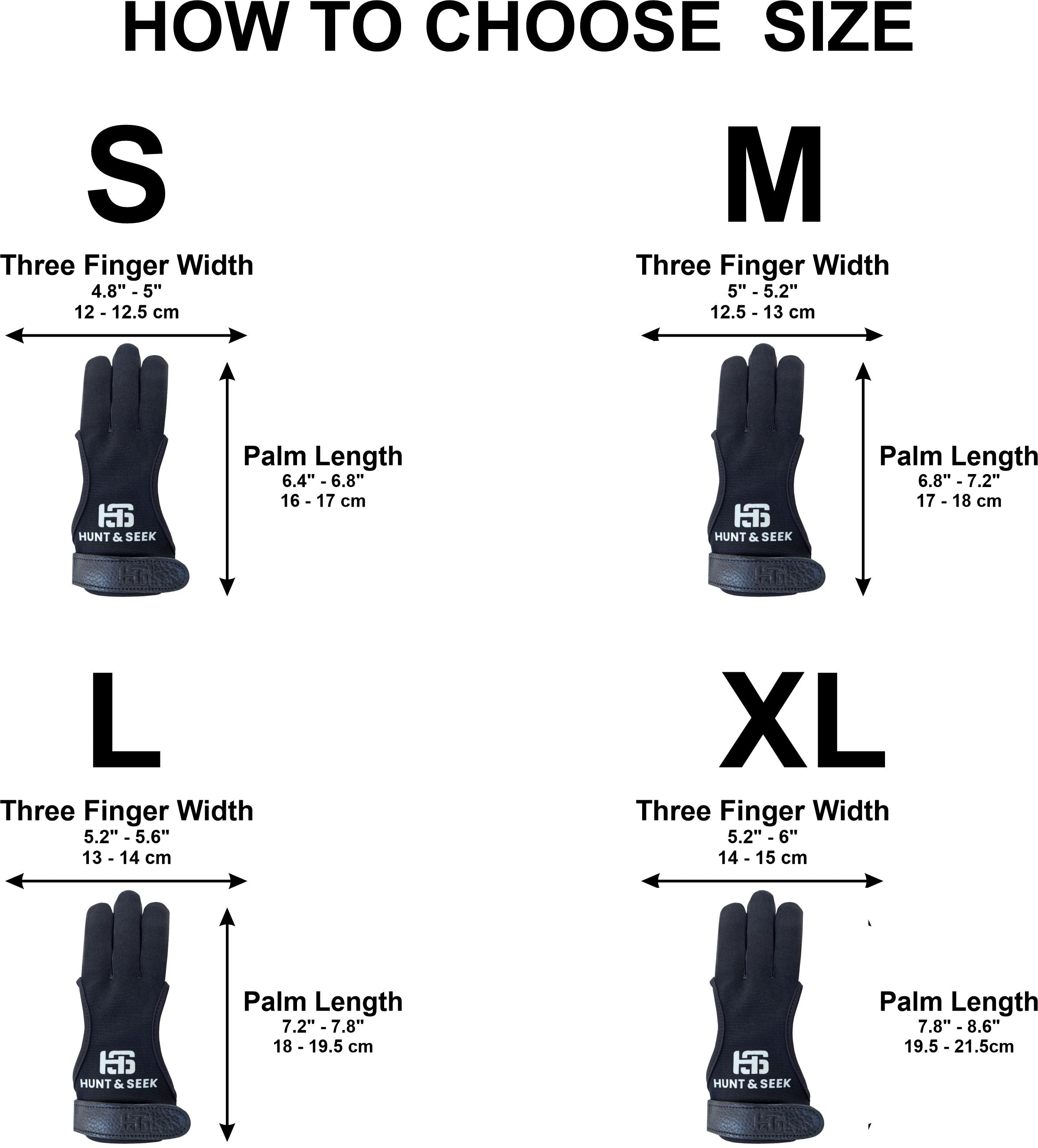 Three-Finger Four-Way Fabric Archery Shooting Glove