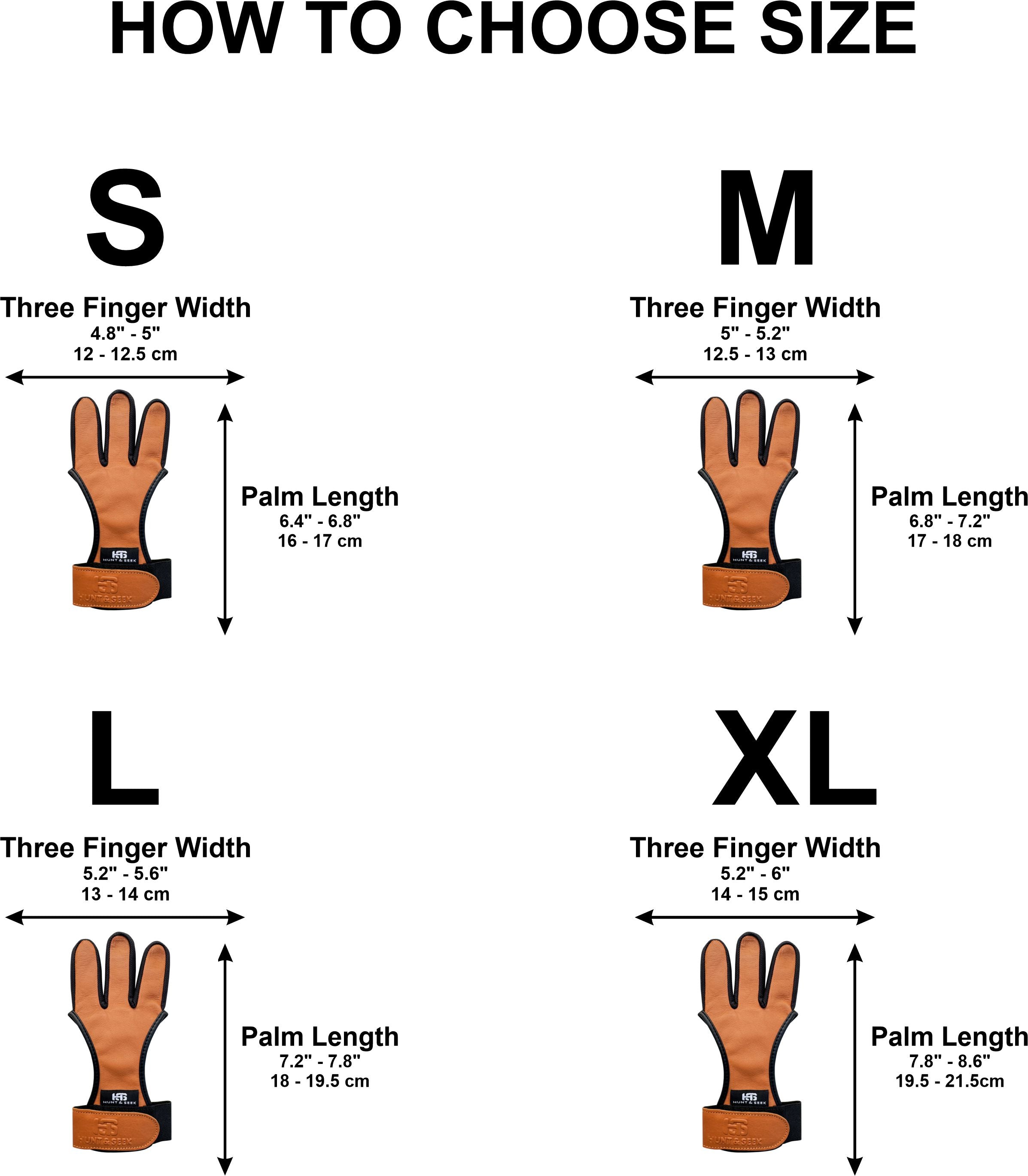 Three-Finger Cow Leather Archery Shooting Glove for Recurve & Compound Bow