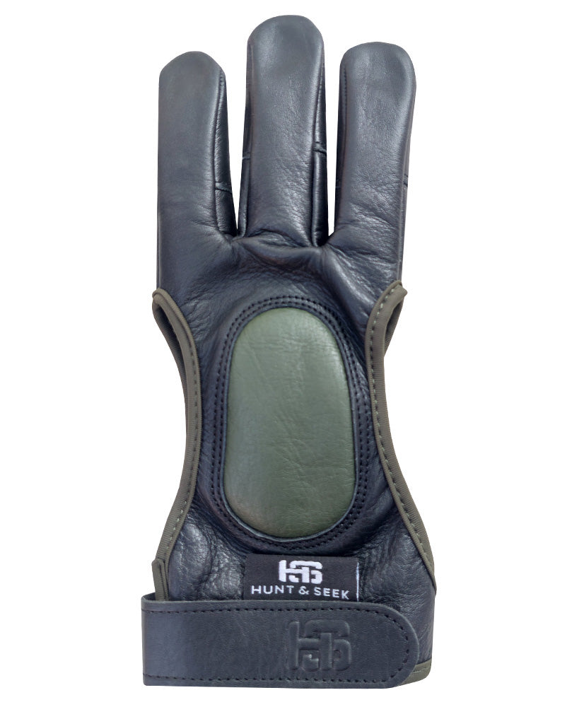 Three-Finger Cow Leather Shooting Glove for Recurve & Compound Bow