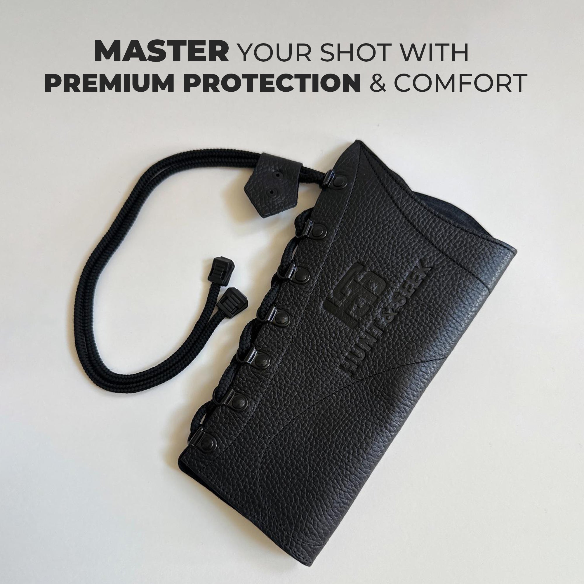 Premium Cow Leather Archery Arm Guard – Lace-Up Design for Comfort & Protection