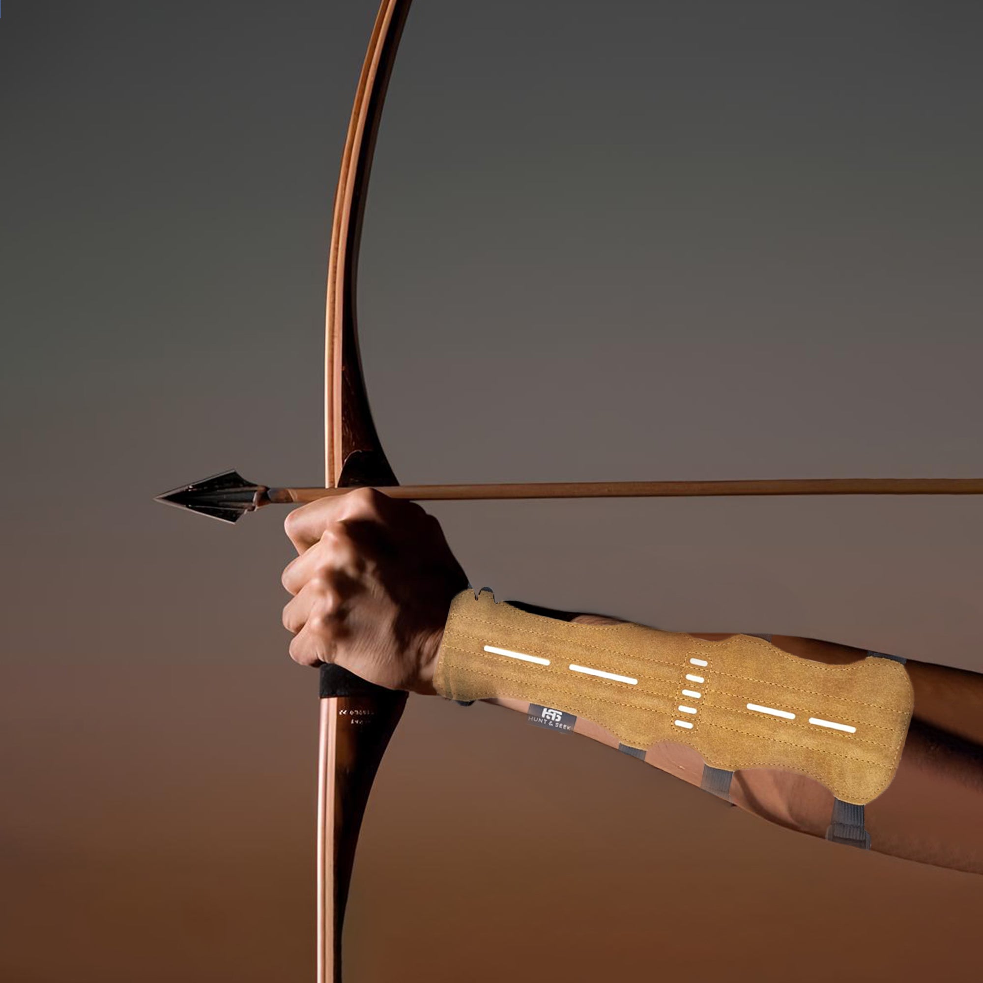 Suede Leather Arm Guard Forearm Wrist Protector for Adults - Unisex