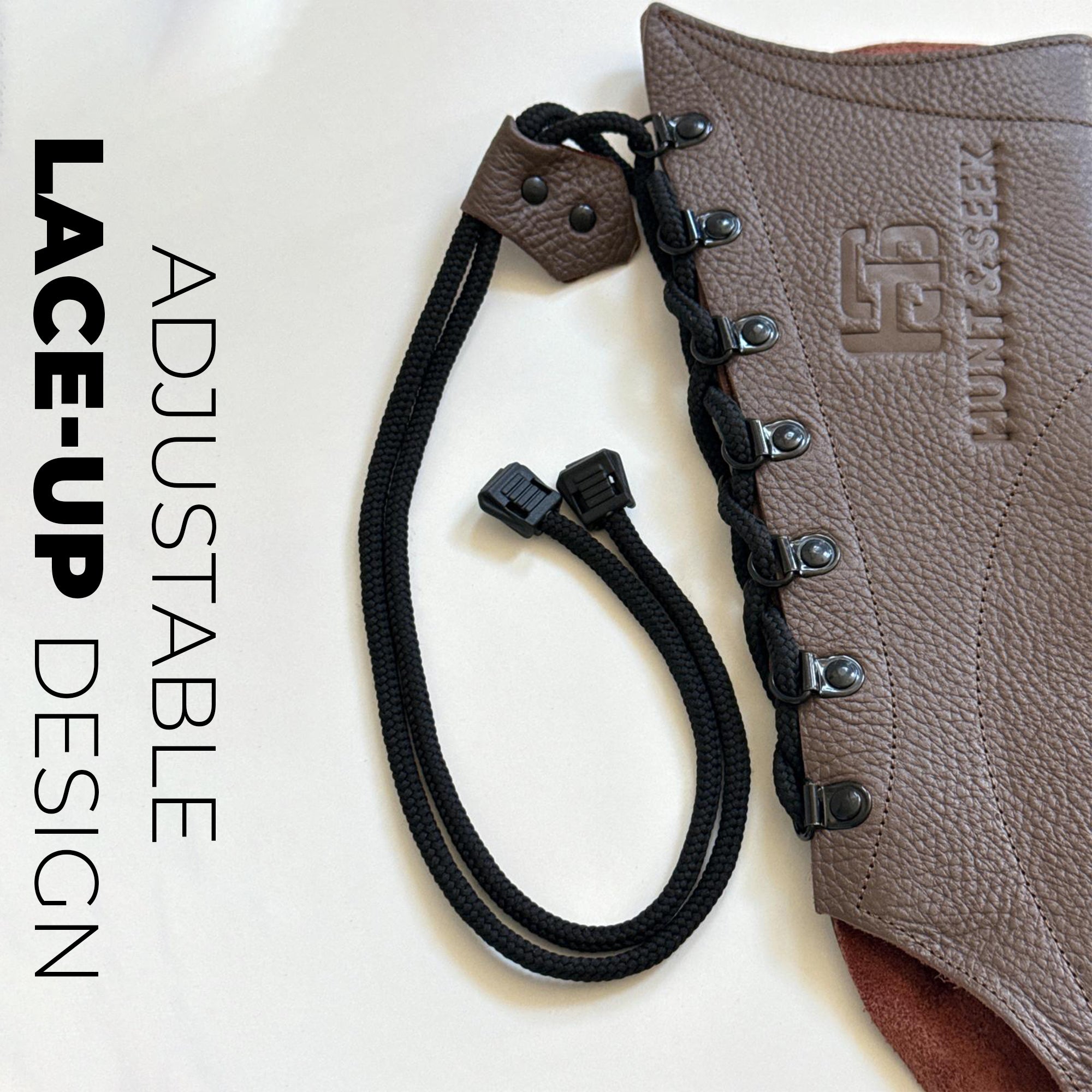 Premium Cow Leather Archery Arm Guards Bow Hand Gloves – Lace-Up Design for Comfort & Protection