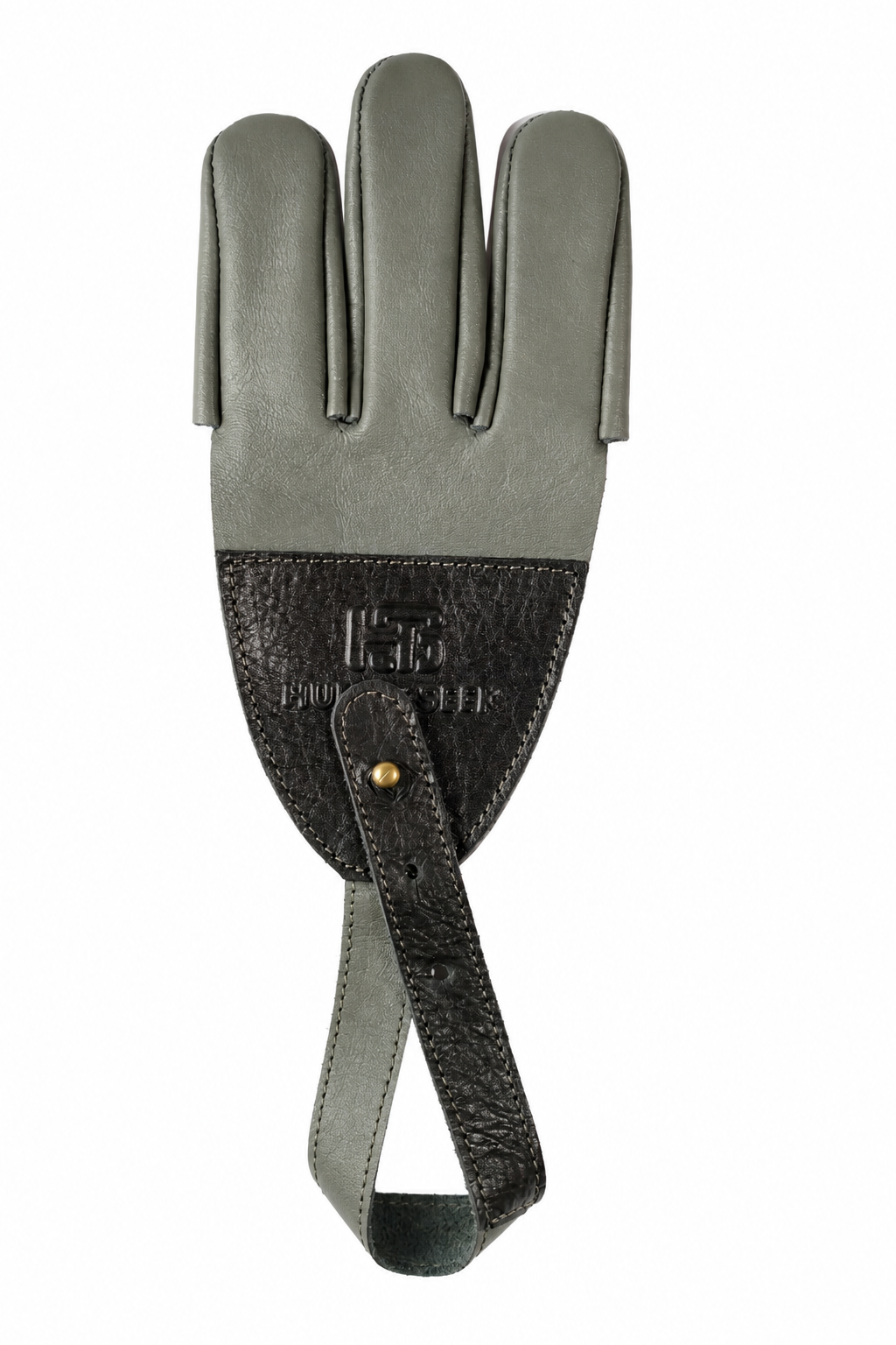 Hunt&Seek Premium Genuine Cow Leather 3-Finger Archery Shooting Glove – Adjustable Free-Size Finger Protector for Recurve Bow, Longbow, Traditional Archery & Hunting