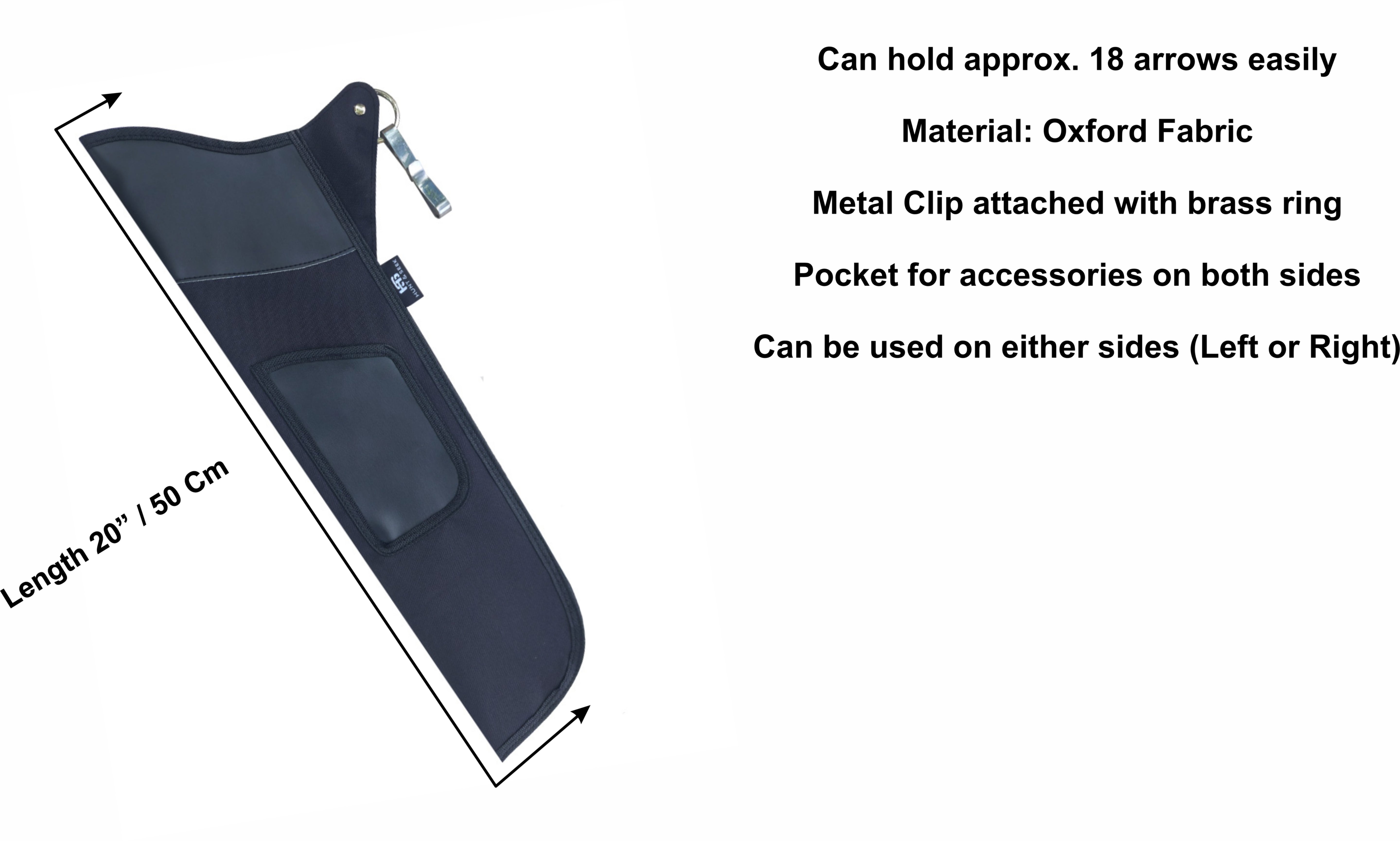 Bow Hunting Quiver Recurve Bow Quiver Two-Sided Accessory Pocket