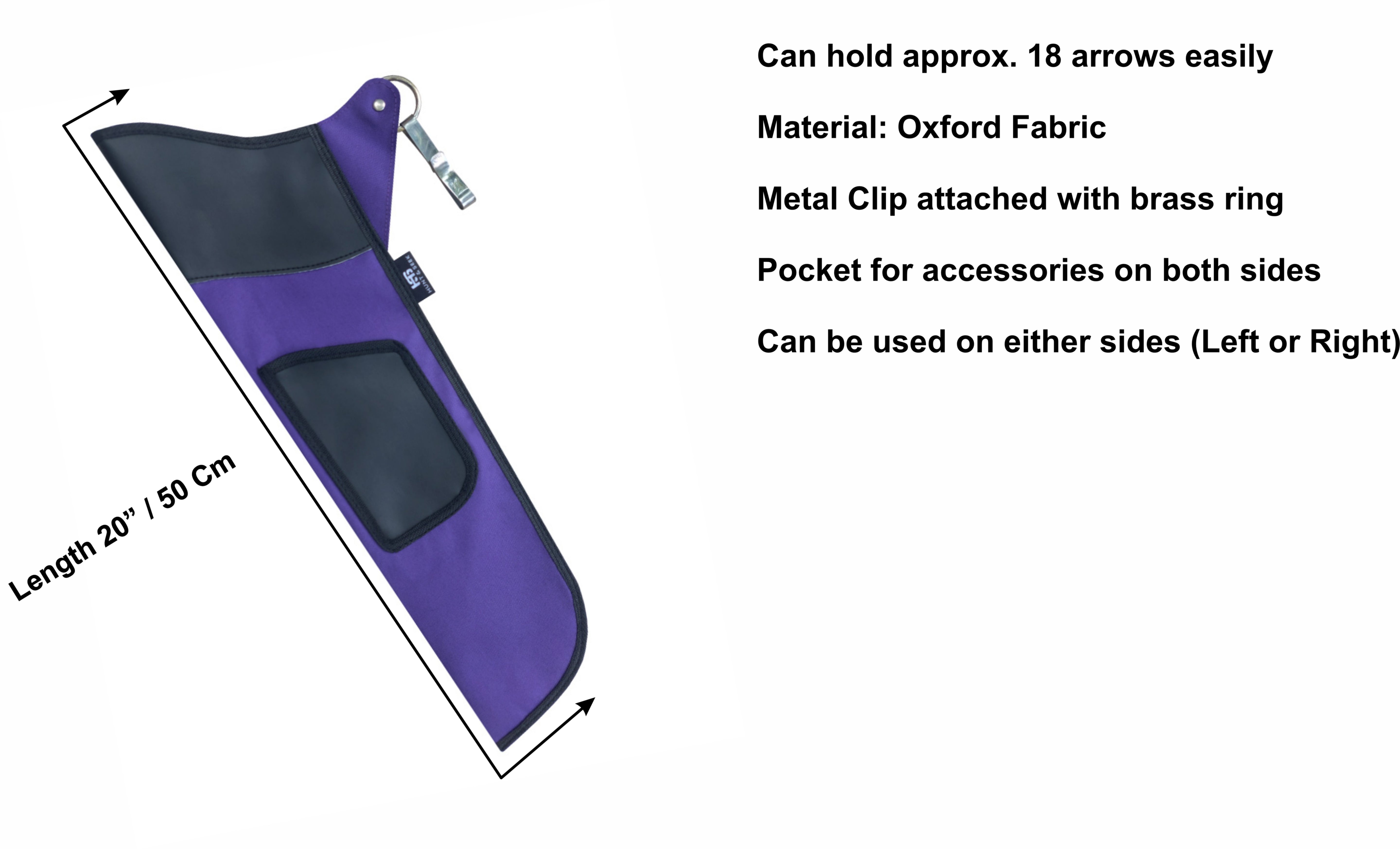 Bow Hunting Quiver Recurve Bow Quiver Two-Sided Accessory Pocket