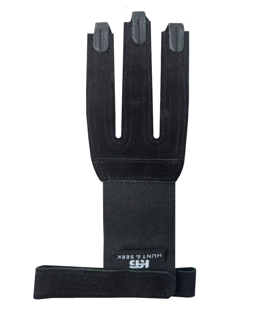Three-Finger Premium Cow Sued Leather Shooting Glove - Unisex