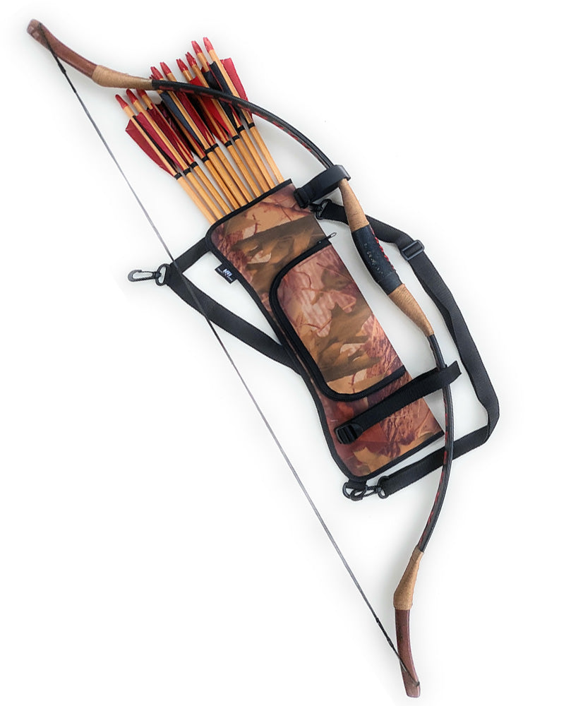 Oxford Fabric Shoulder or Side/Hip Arrow Quiver with Accessory Pocket