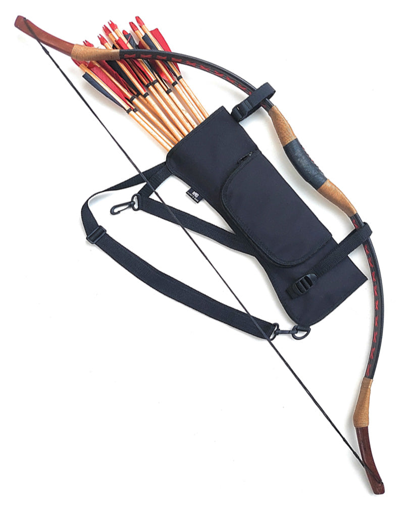 Oxford Fabric Shoulder or Side/Hip Arrow Quiver with Accessory Pocket