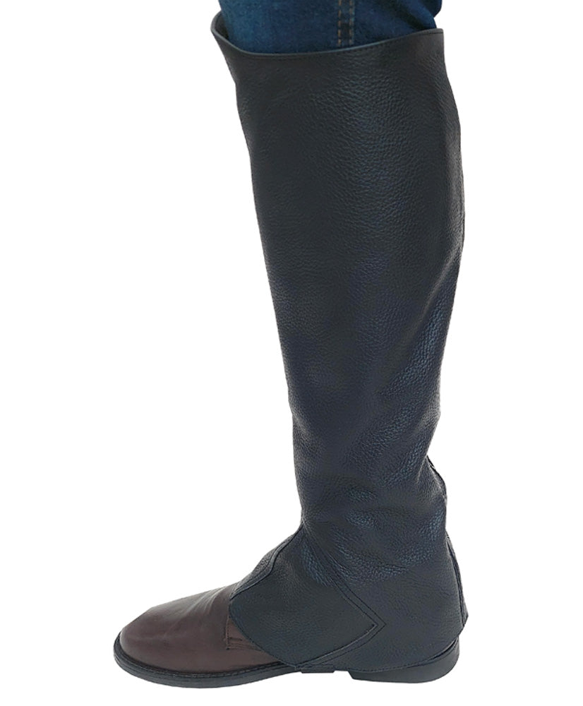 Soft Real Cow Leather Half Chaps Pair for Horse Riding