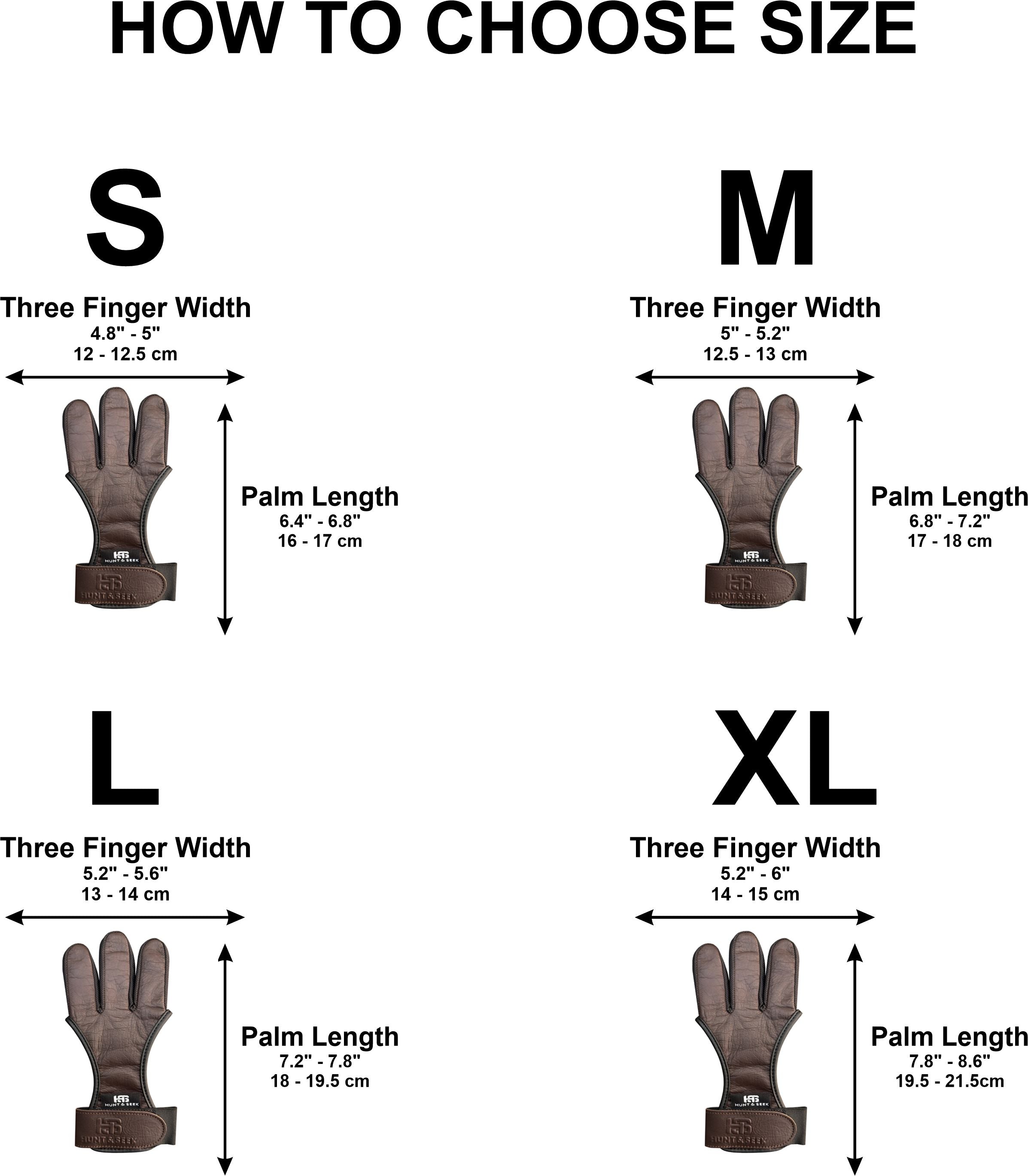 Three-Finger Cow Leather Archery Shooting Glove for Recurve & Compound Bow