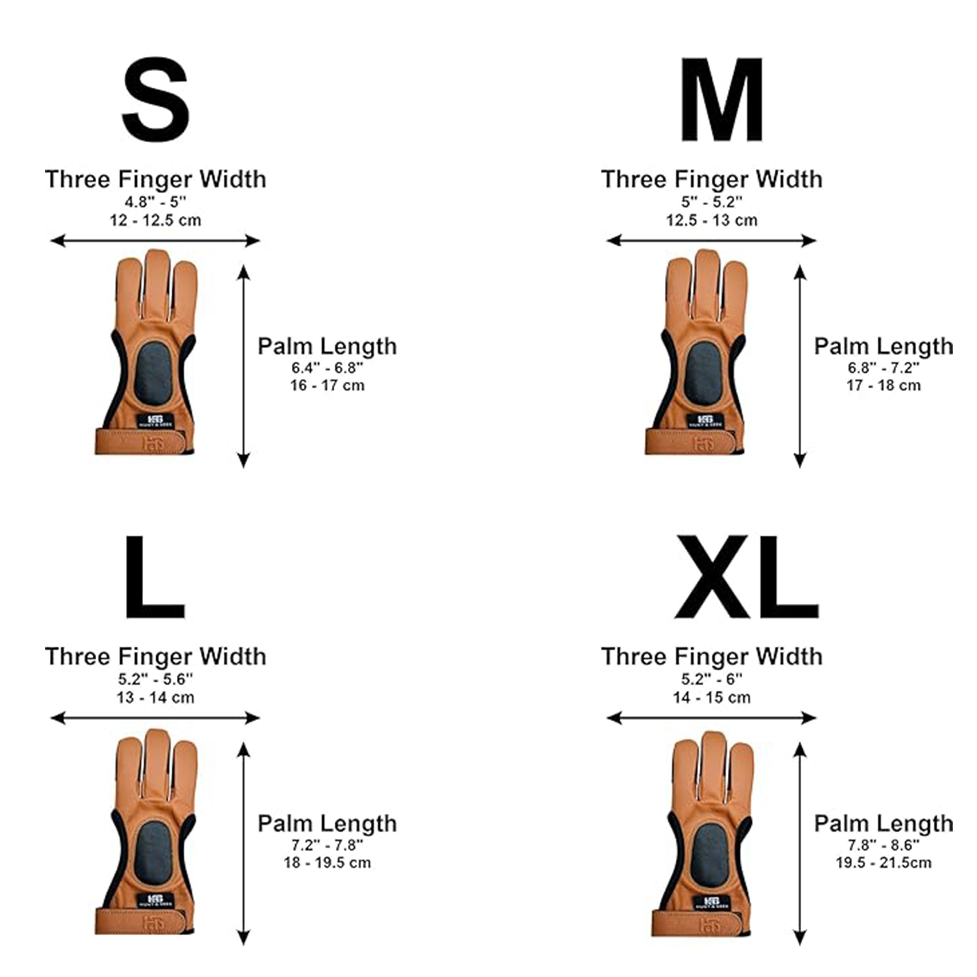 Three-Finger Cow Leather Shooting Glove for Recurve & Compound Bow