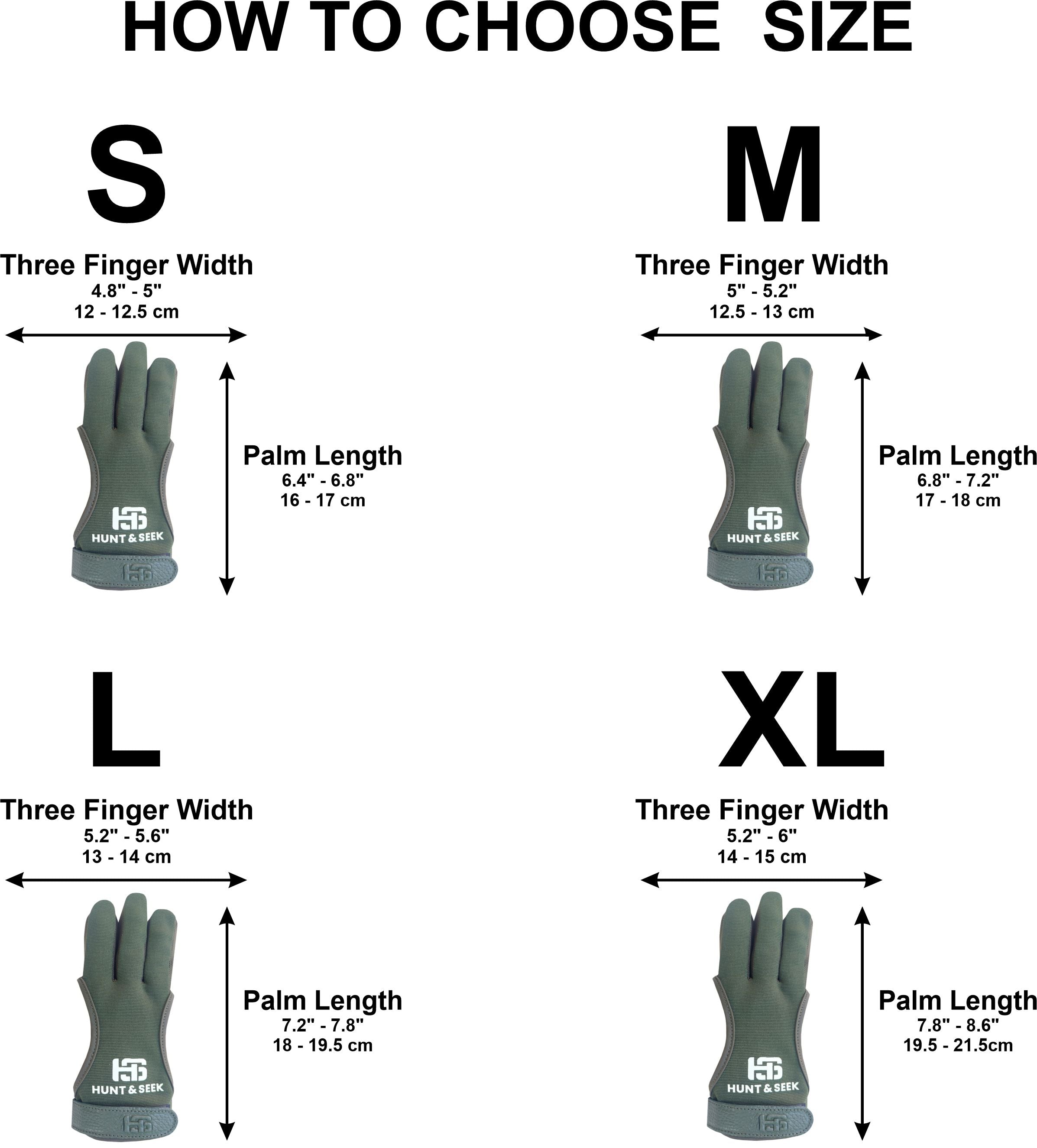 Three-Finger Four-Way Fabric Archery Shooting Glove