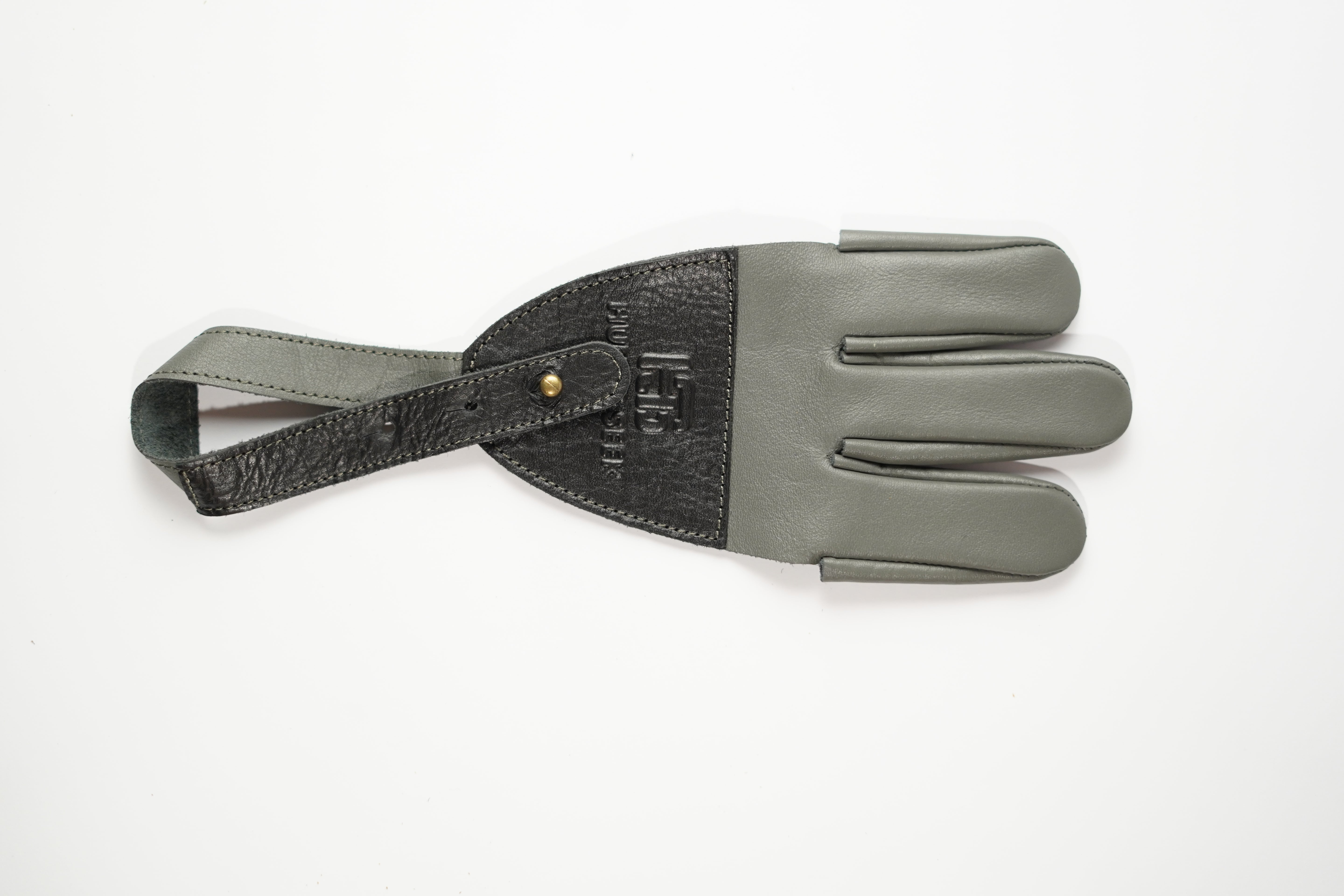 Hunt&Seek Premium Genuine Cow Leather 3-Finger Archery Shooting Glove – Adjustable Free-Size Finger Protector for Recurve Bow, Longbow, Traditional Archery & Hunting