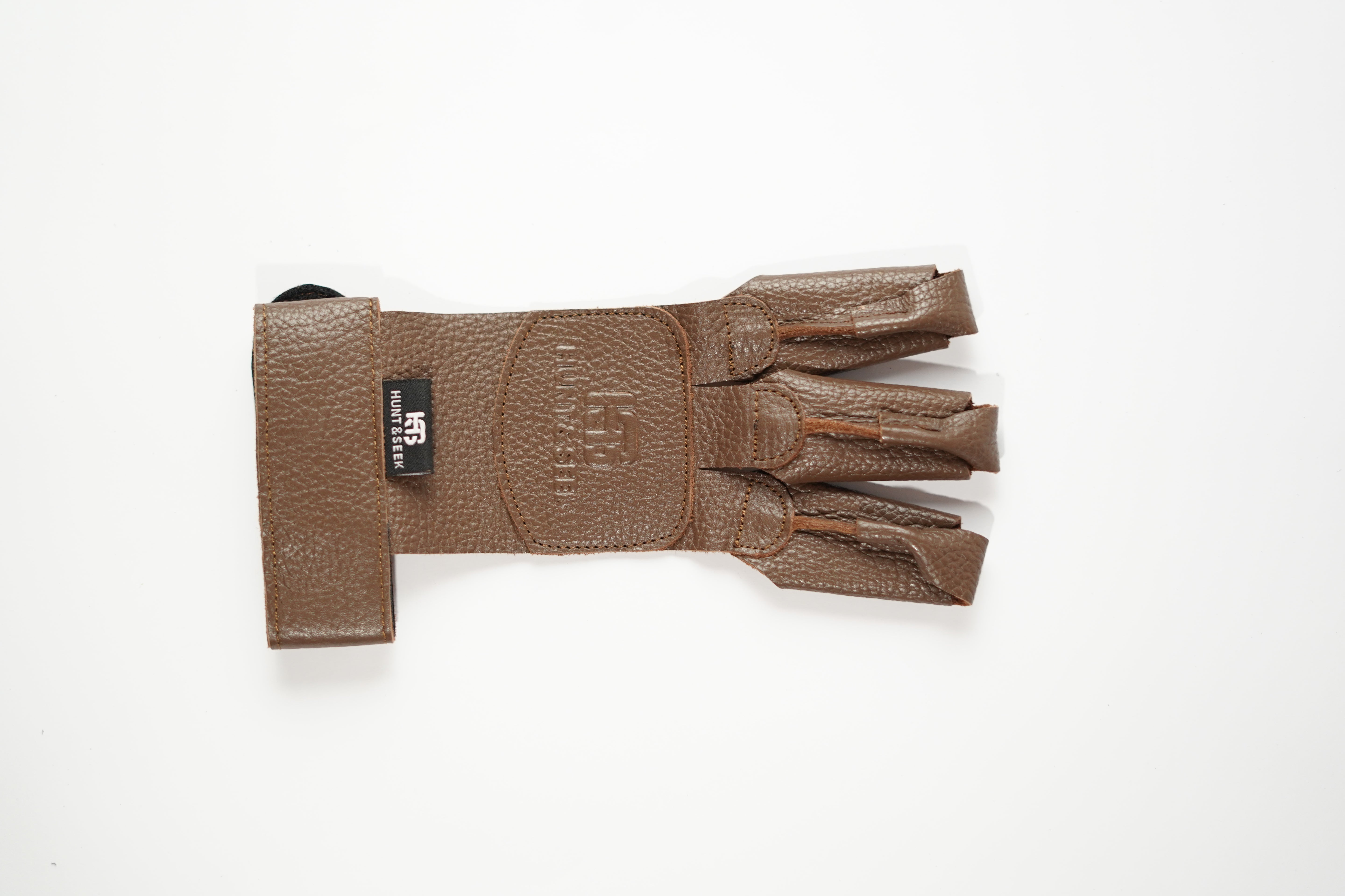 Premium Cow Leather 3-Finger Ambidextrous Archery Shooting Glove – Adjustable Wrist Strap for Recurve, Longbow & Traditional Bow Hunting