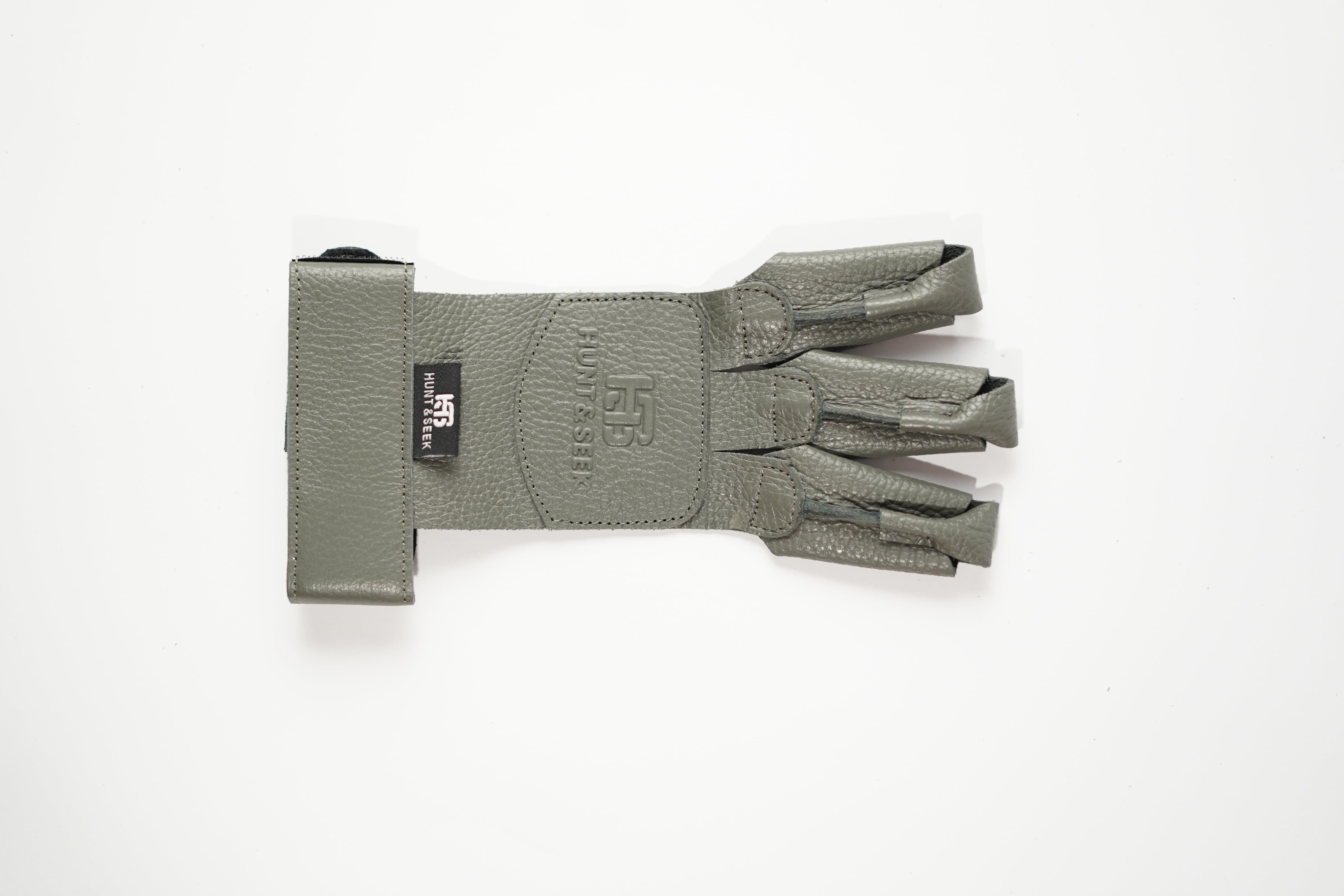 Premium Cow Leather 3-Finger Ambidextrous Archery Shooting Glove – Adjustable Wrist Strap for Recurve, Longbow & Traditional Bow Hunting