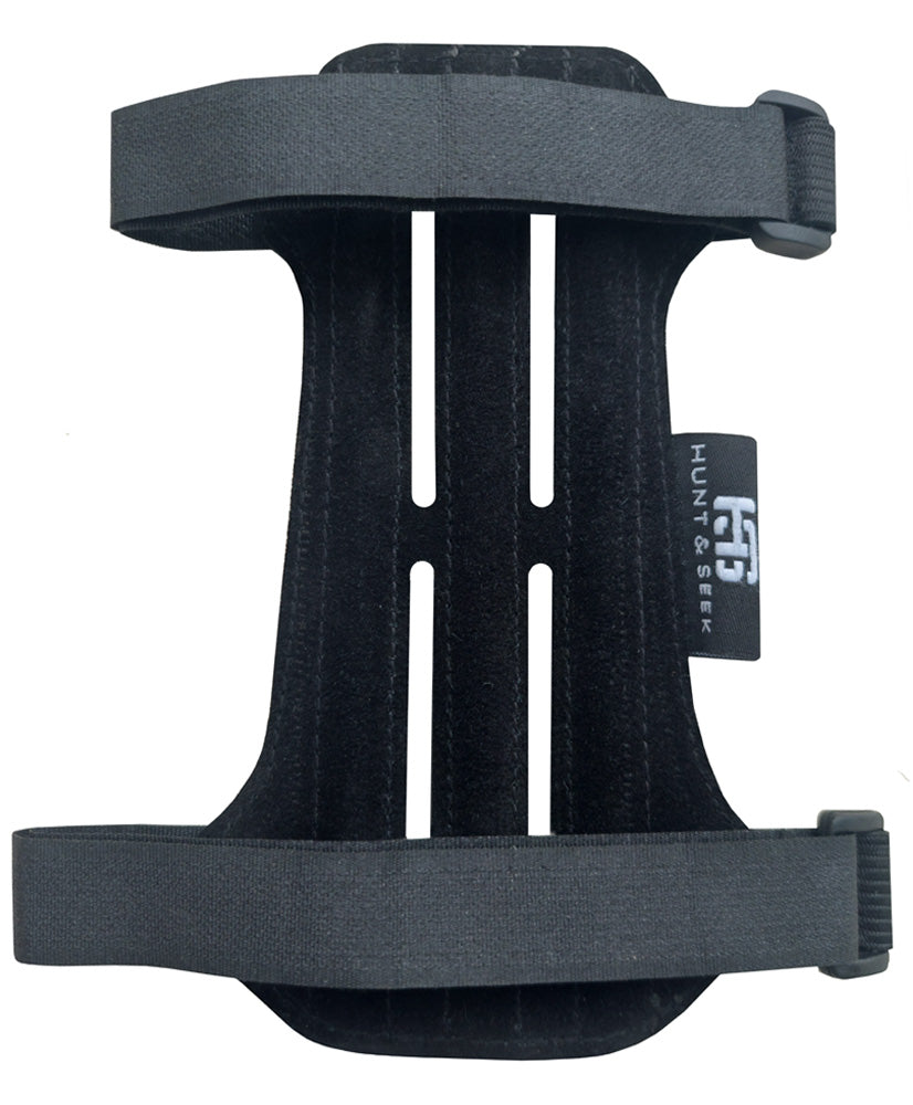 Oxford Fabric Arm Guard Forearm Bracer with 2 Hook-and-Loop Adjustable Straps and Suede Leather Backing