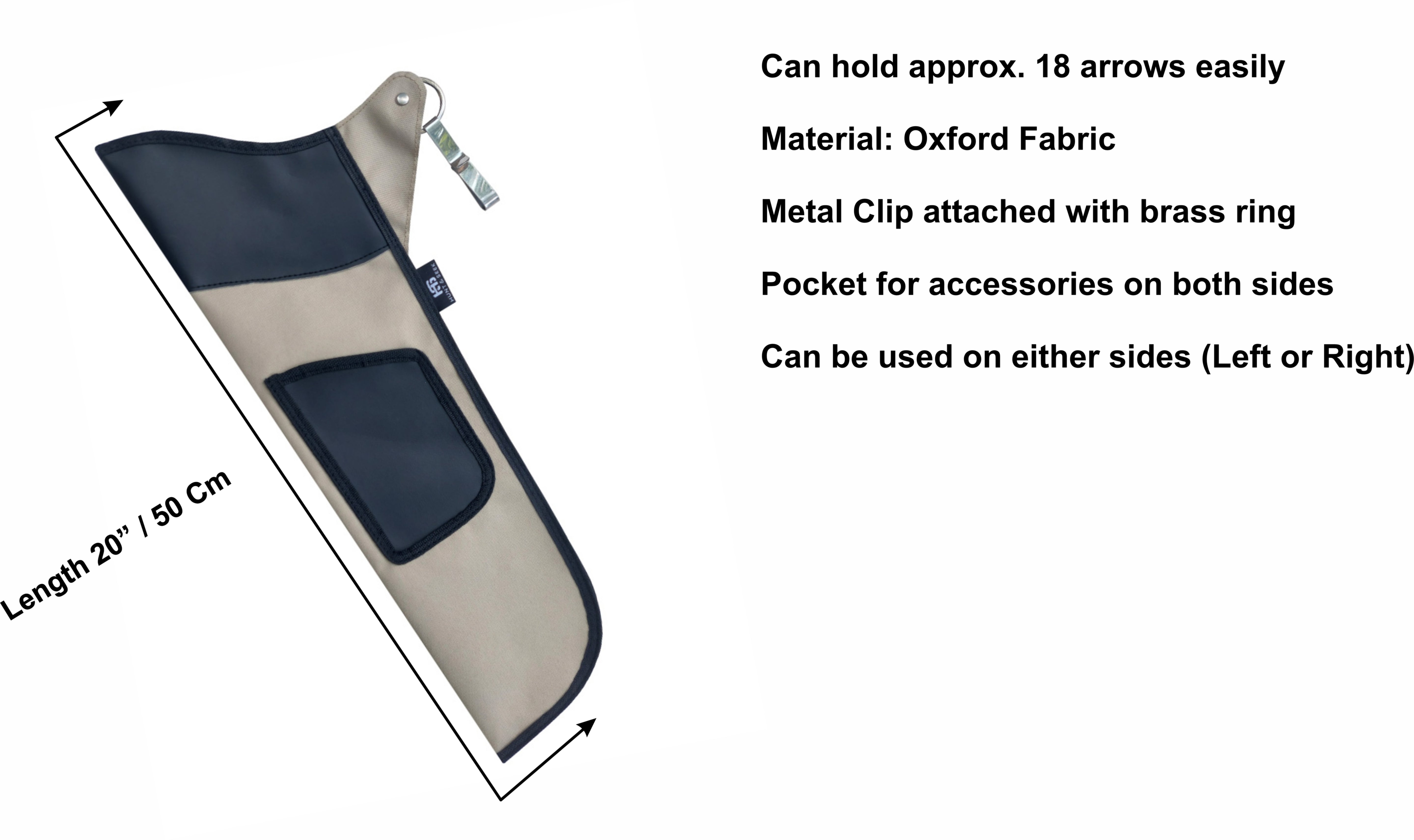 Bow Hunting Quiver Recurve Bow Quiver Two-Sided Accessory Pocket